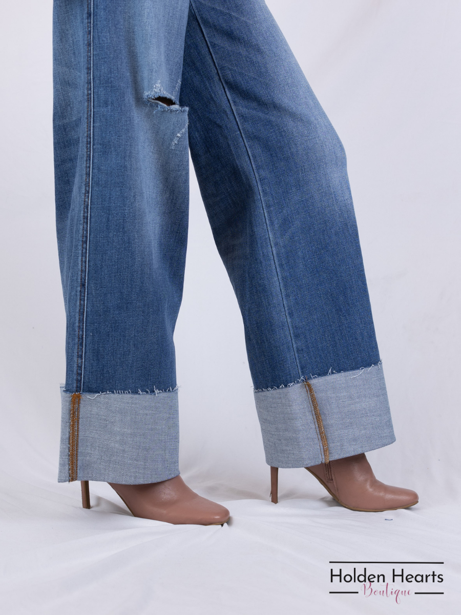 City Chic Wide Leg Jeans - Holden Hearts