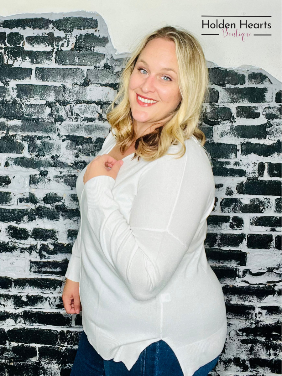 Ivory All Day, All Occasions Sweater - Holden Hearts