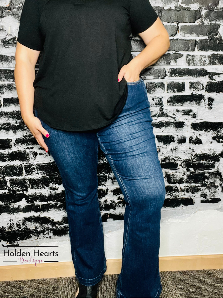 Walk the Line Judy Blue Flares - Holden Hearts