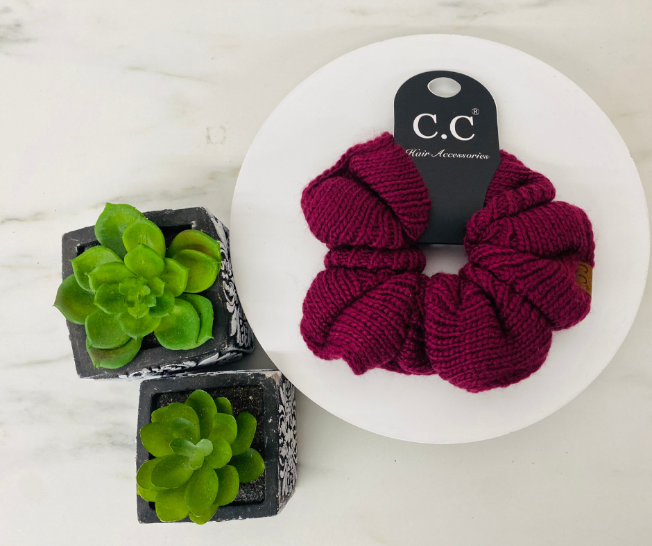 C.C Knit Scrunchie
