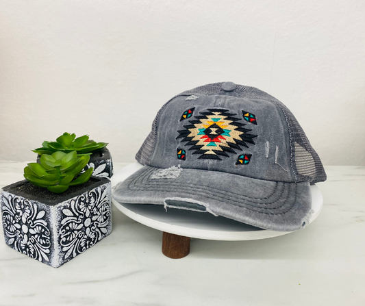 Distressed Aztec Hat