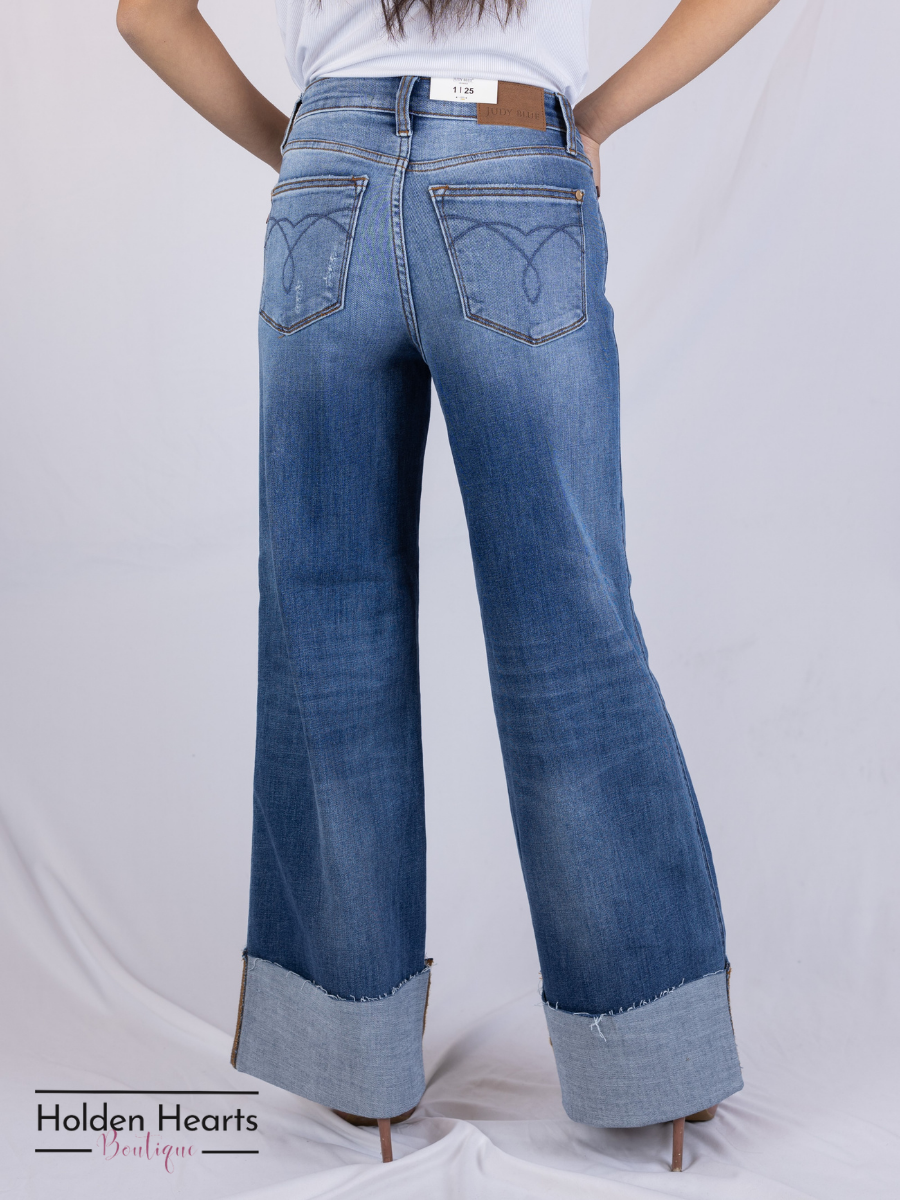 City Chic Wide Leg Jeans - Holden Hearts