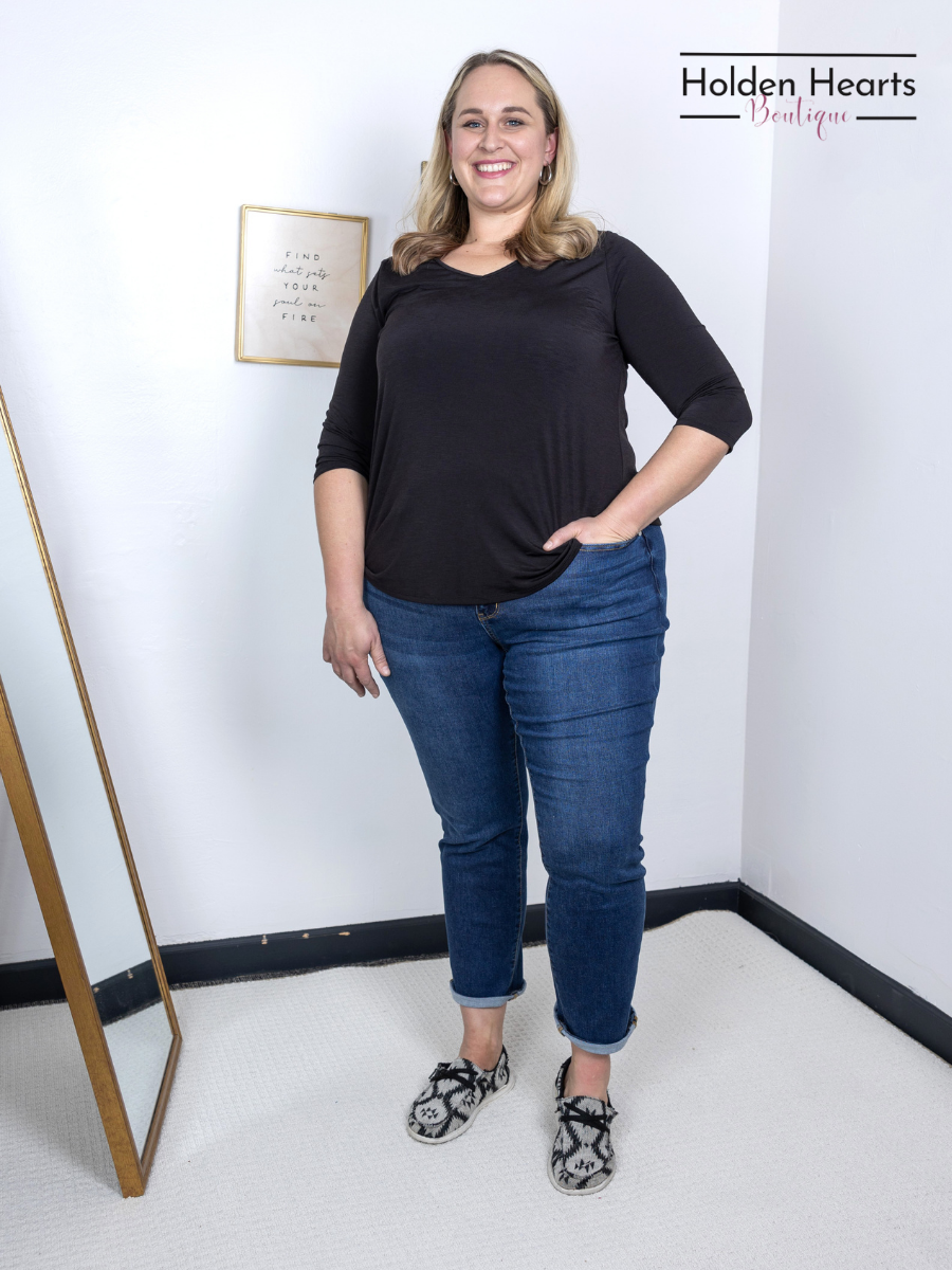 Can't Go Wrong Boyfriend Fit Judy Blue Jeans - Holden Hearts