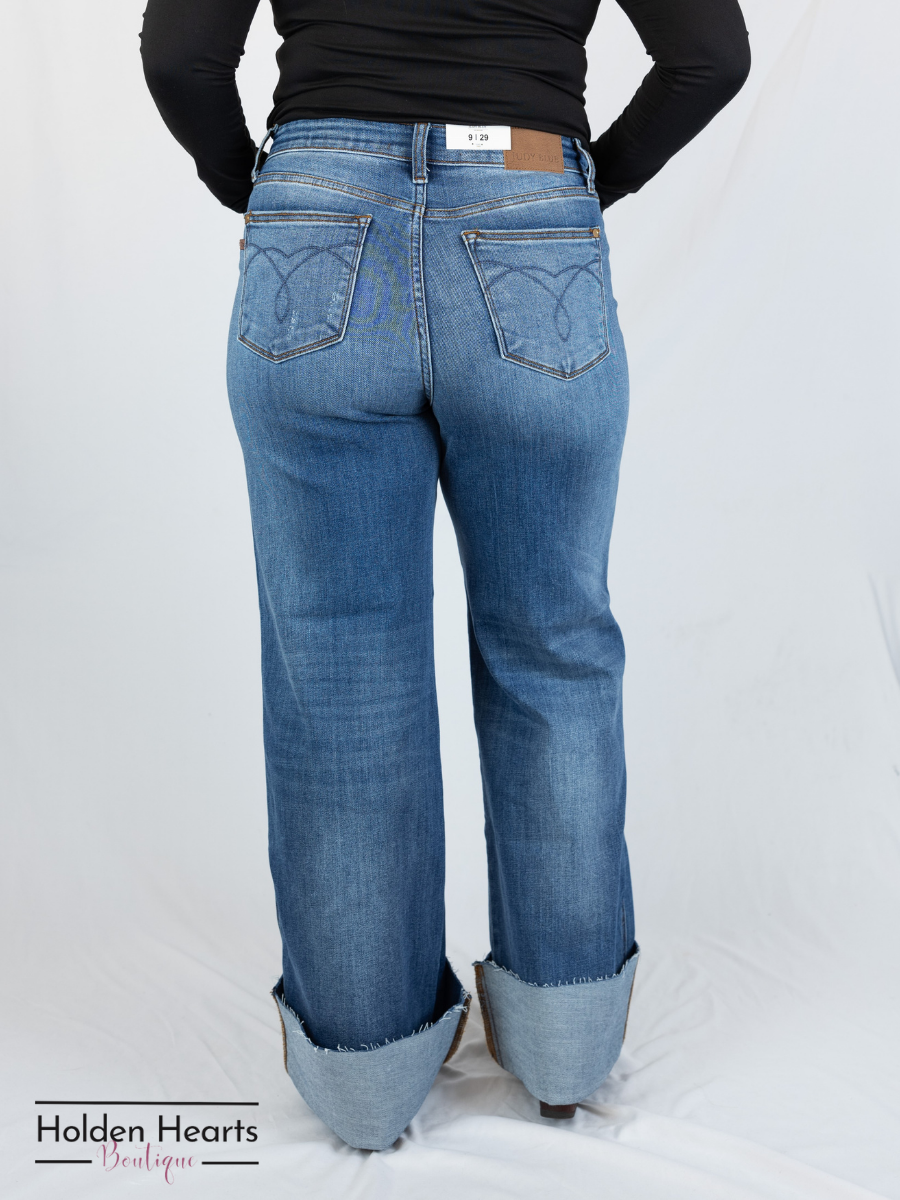 City Chic Wide Leg Jeans - Holden Hearts
