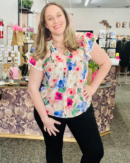 Fresh Start Floral Blouse