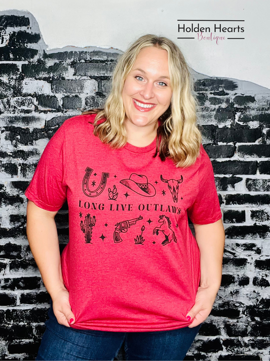 Long Live Outlaws Tee - Holden Hearts