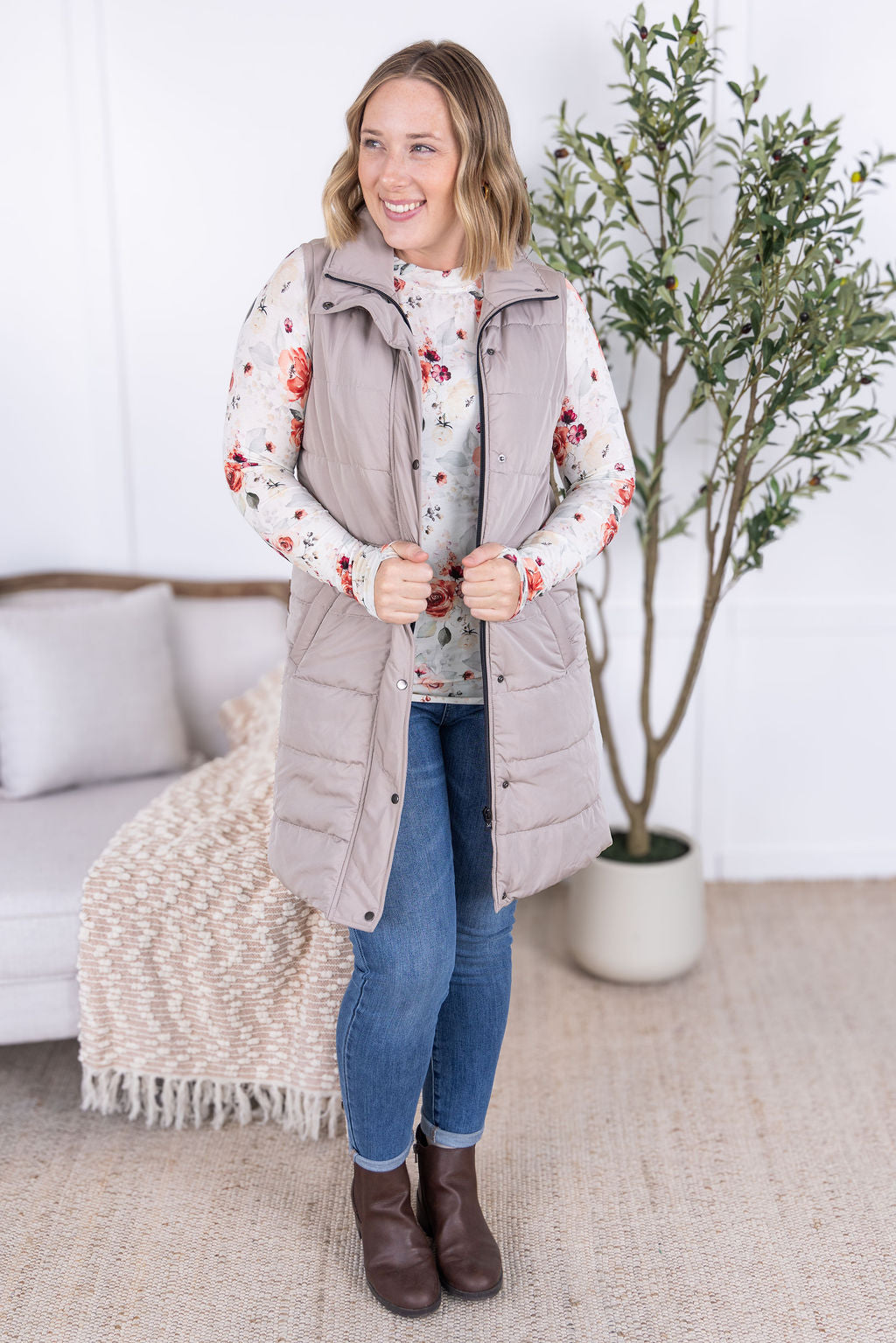 IN STOCK Blair Long Sleeve Top - Pink Bloom FINAL SALE