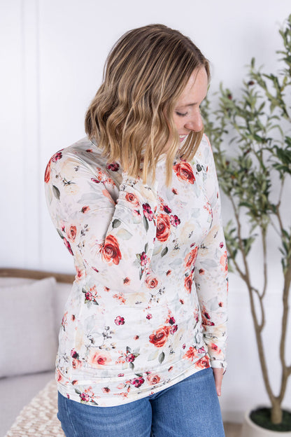 IN STOCK Blair Long Sleeve Top - Pink Bloom FINAL SALE