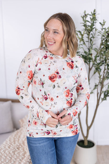 IN STOCK Blair Long Sleeve Top - Pink Bloom FINAL SALE
