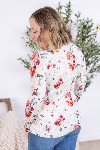 IN STOCK Blair Long Sleeve Top - Pink Bloom FINAL SALE
