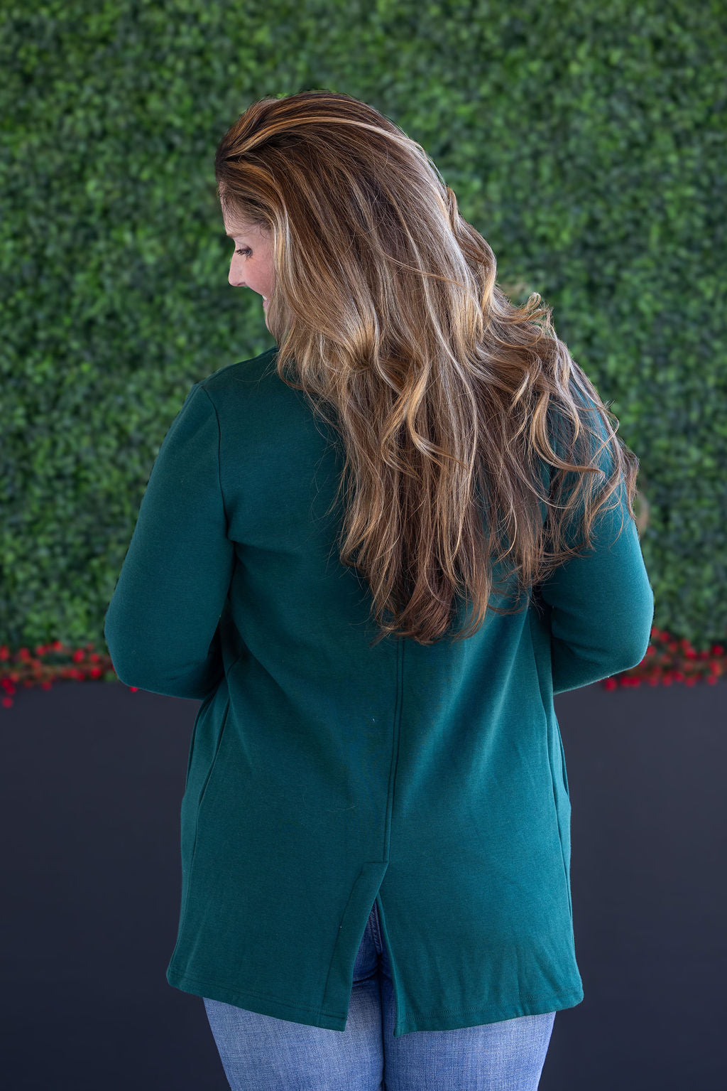 IN STOCK Scarlett Sweater Jacket - Hunter Green FINAL SALE