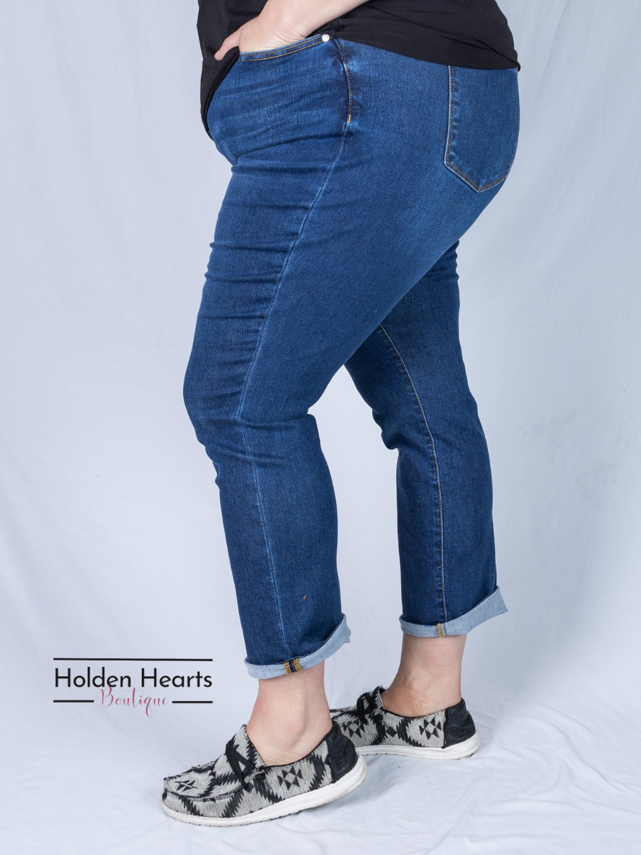 Can't Go Wrong Boyfriend Fit Judy Blue Jeans - Holden Hearts
