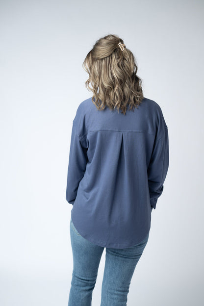 *Brenna Button Down Top - Denim*
