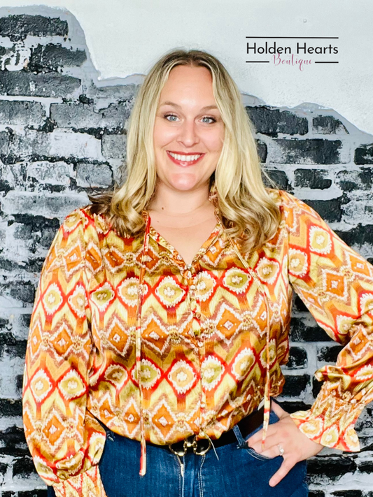 Eye of the Tiger Blouse - Holden Hearts