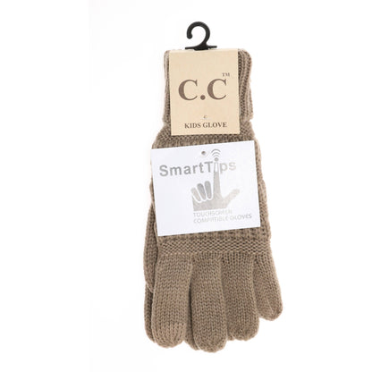 KIDS Solid Cable Knit CC Gloves G20KIDS - Holden Hearts