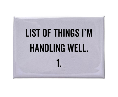 "List Of Things" White Magnet - Holden Hearts