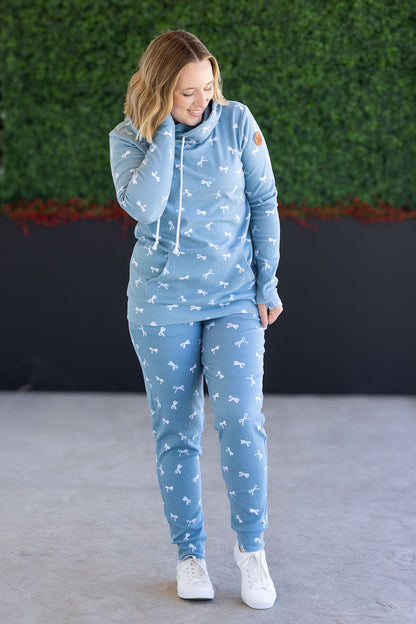 IN STOCK Classic Joggers - Teal Ribbons FINAL SALE