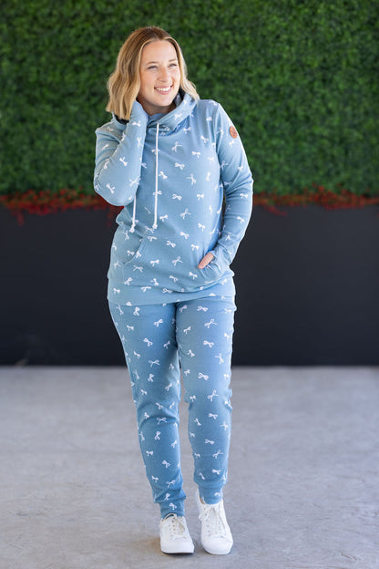 IN STOCK Classic Joggers - Teal Ribbons FINAL SALE