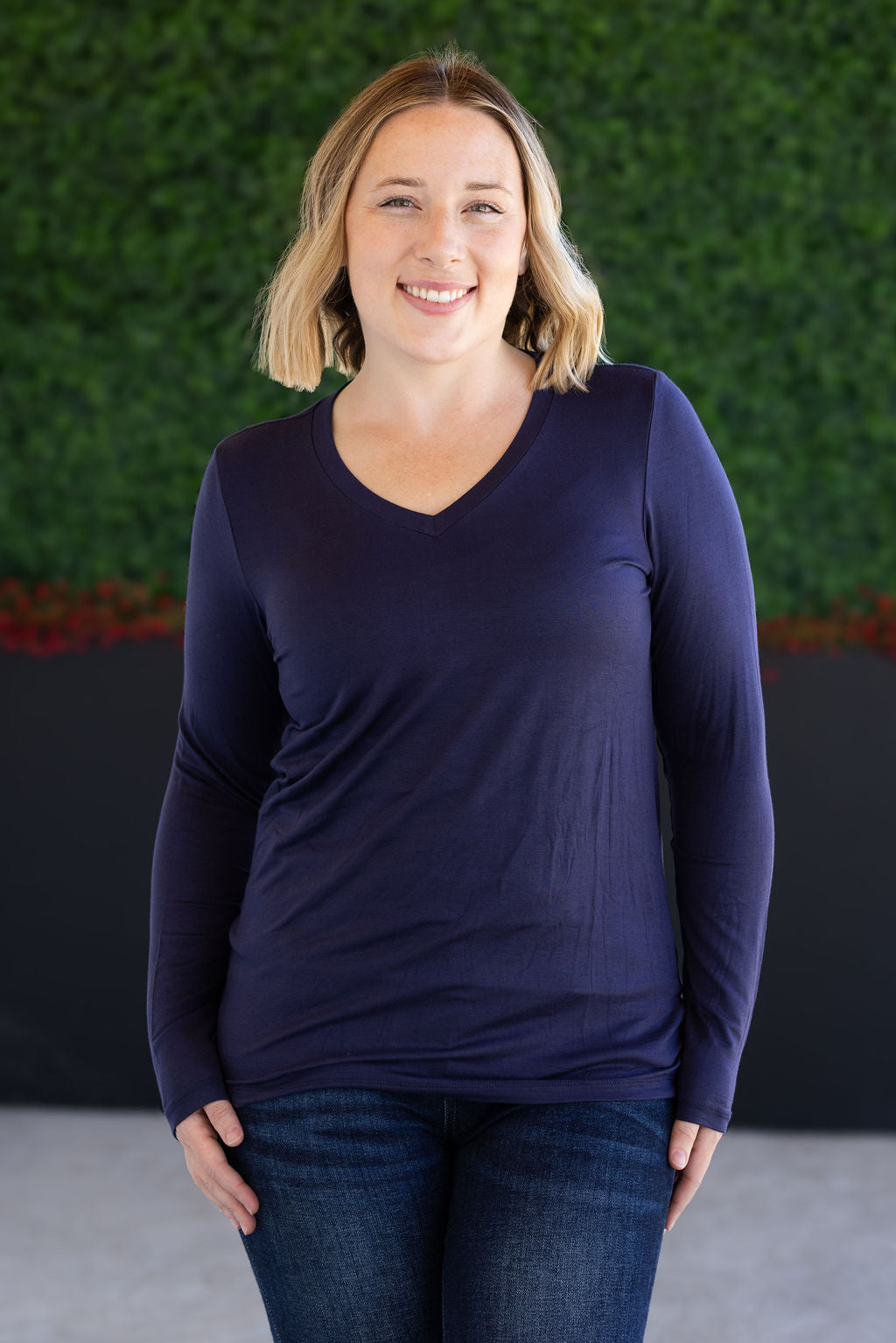 IN STOCK Larissa Long Sleeve - Navy FINAL SALE
