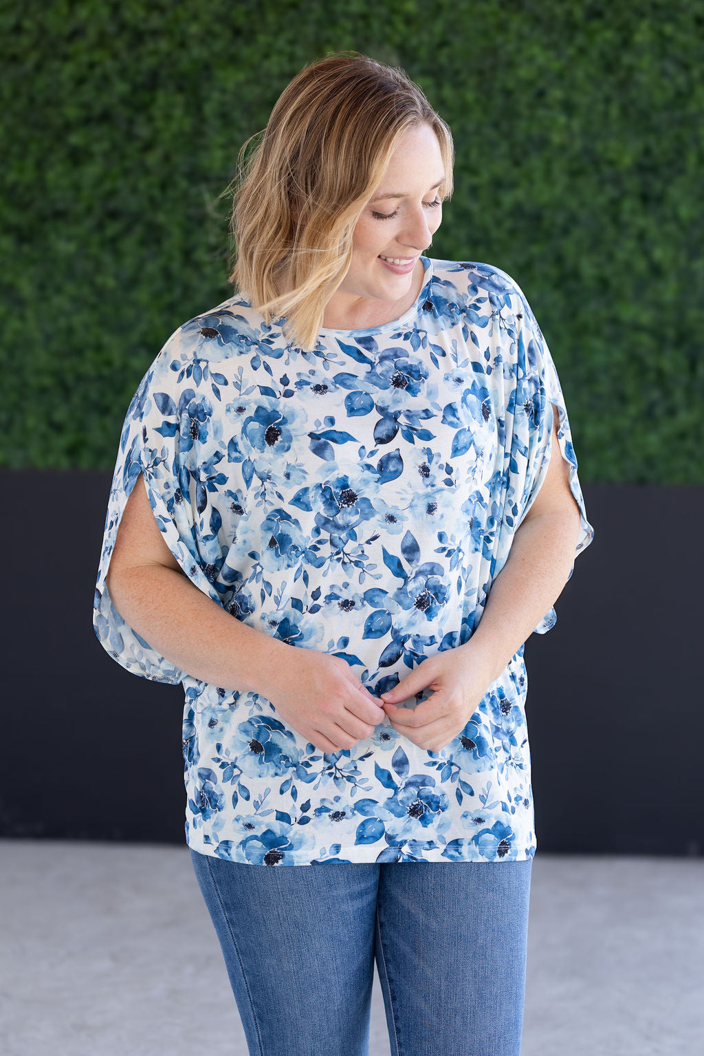 IN STOCK Darcy Dolman - Sapphire Floral FINAL SALE