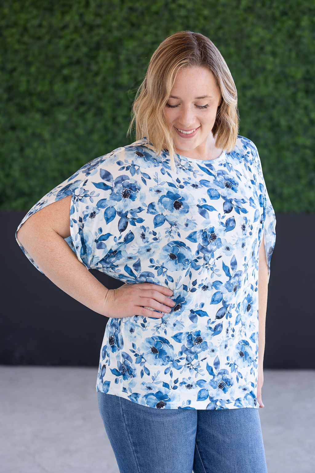 IN STOCK Darcy Dolman - Sapphire Floral FINAL SALE