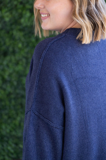 IN STOCK Aurora Cozy Sweater - Navy