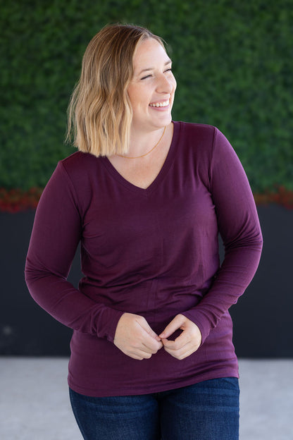 IN STOCK Larissa Long Sleeve - Plum FINAL SALE