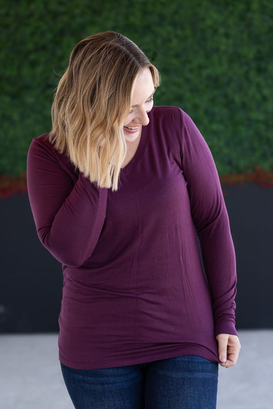 IN STOCK Larissa Long Sleeve - Plum FINAL SALE