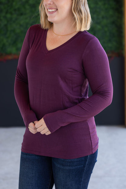 IN STOCK Larissa Long Sleeve - Plum FINAL SALE