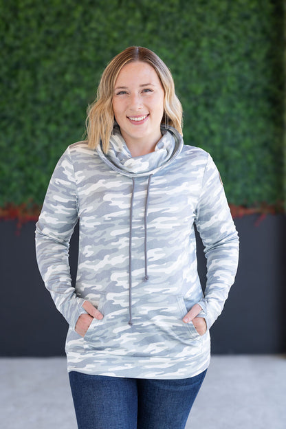IN STOCK Soft Funnel Neck - Camo FINAL SALE