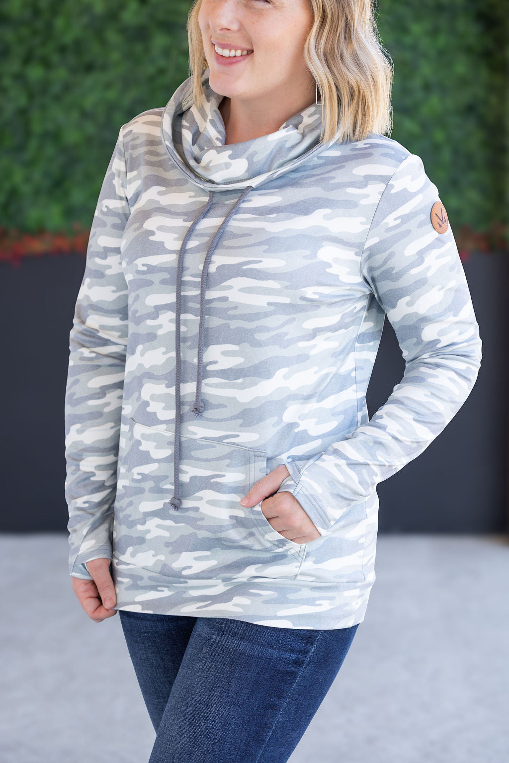 IN STOCK Soft Funnel Neck - Camo FINAL SALE