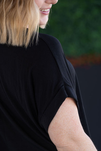 IN STOCK Sierra Pocket Top - Black FINAL SALE