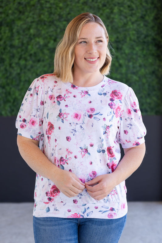 IN STOCK Katie Cozy Top - Pink Bloom FINAL SALE