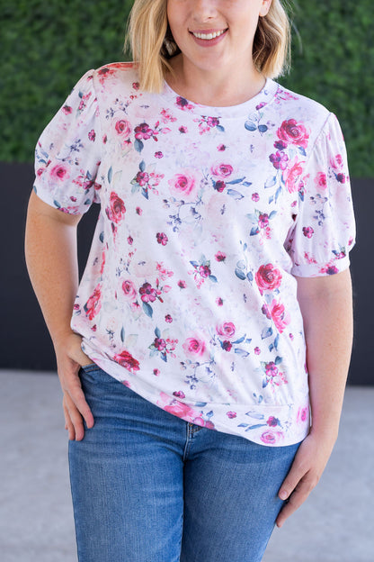 IN STOCK Katie Cozy Top - Pink Bloom FINAL SALE