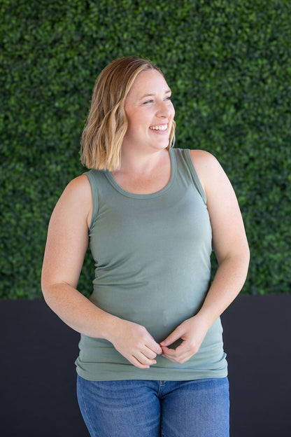 IN STOCK Ava Tank - Sage FINAL SALE