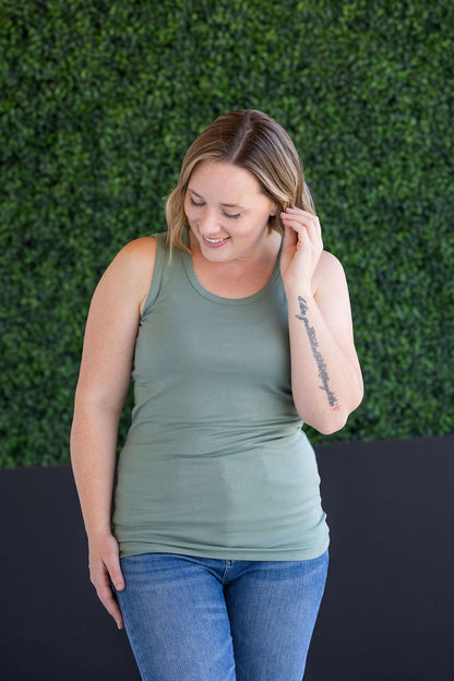 IN STOCK Ava Tank - Sage FINAL SALE