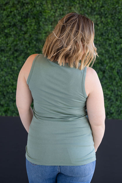 IN STOCK Ava Tank - Sage FINAL SALE
