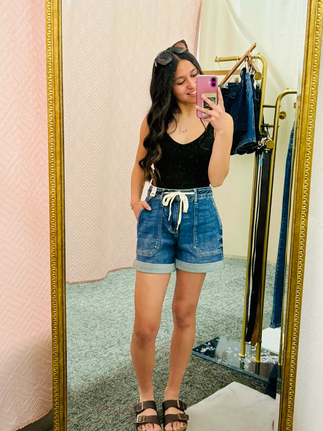 Bow Babe Cuffed Shorts