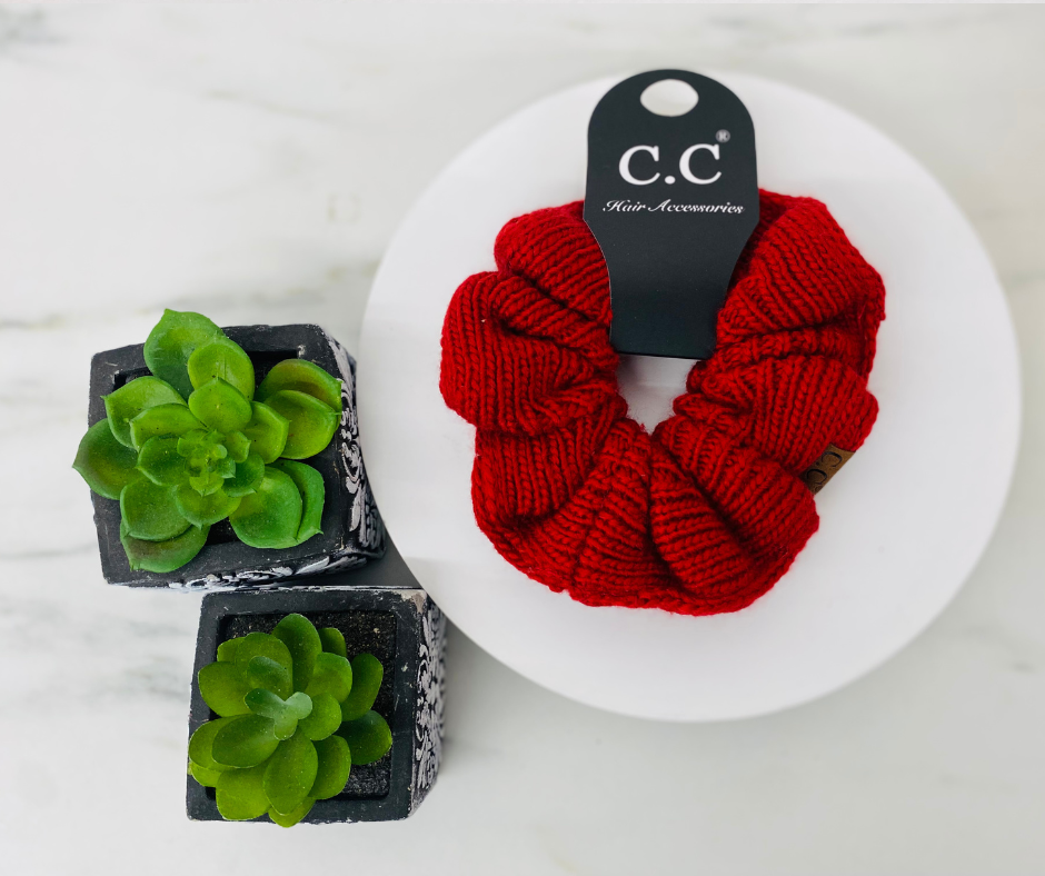 C.C Knit Scrunchie