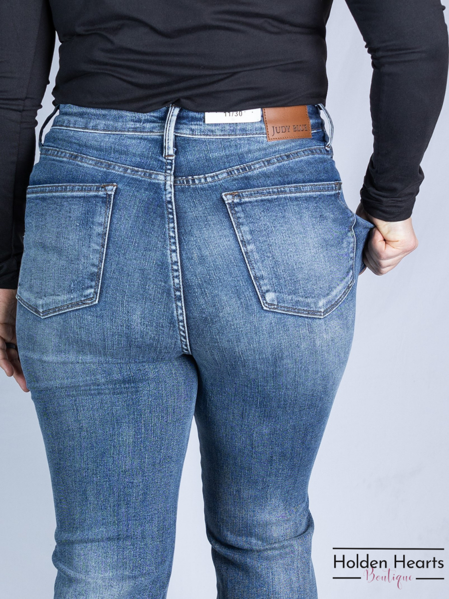 Peace and Love Tummy Control Flares - Holden Hearts