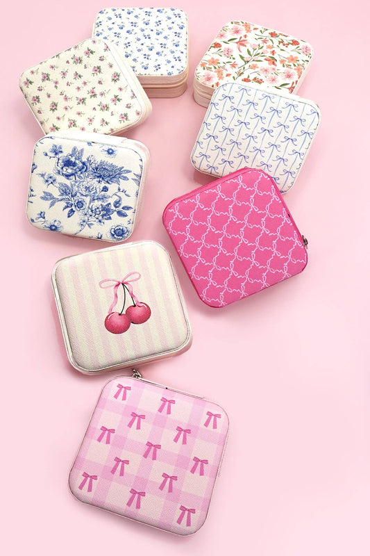 DESIGNED JEWELRY ORGANIZER TRAVEL BOX CASE | 40P566