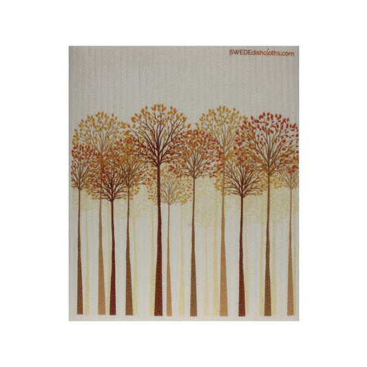 Swedish Dishcloth Tall Autumn Trees - Holden Hearts