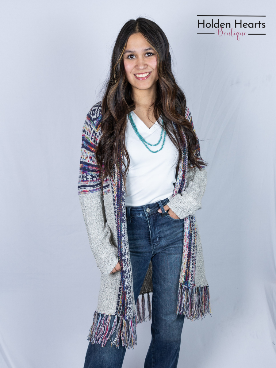 Desert Dreams Cardigan in Oatmeal - Holden Hearts