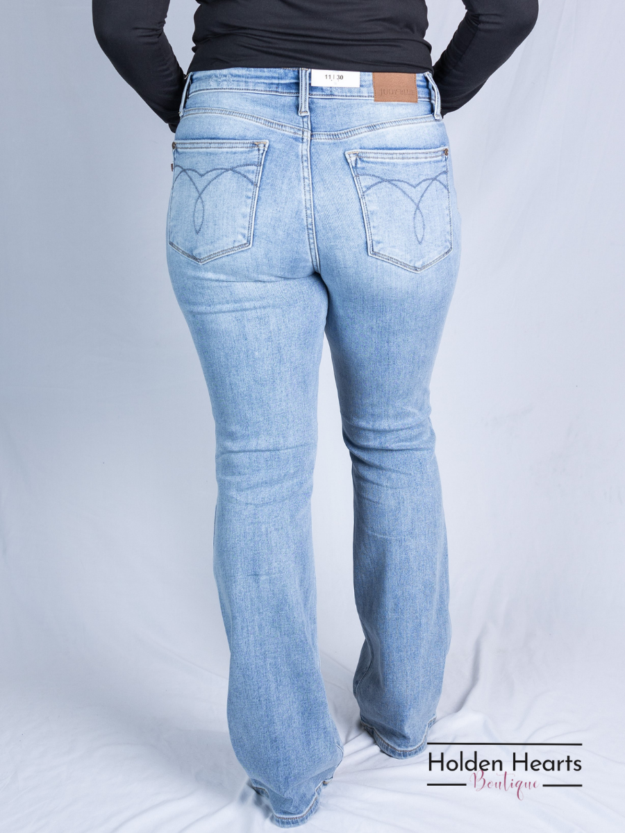 Warm and Cozy Thermal Bootcut Jeans - Holden Hearts