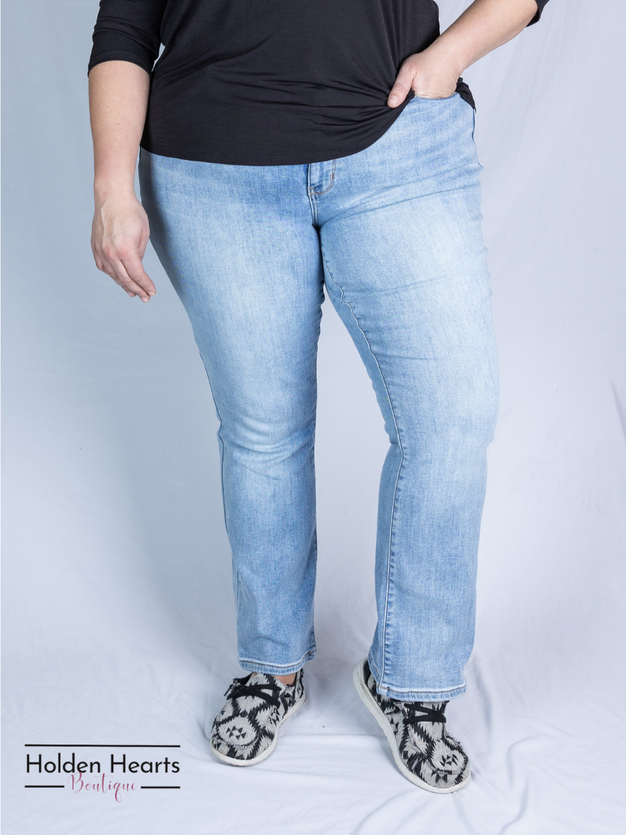 Warm and Cozy Thermal Bootcut Jeans - Holden Hearts