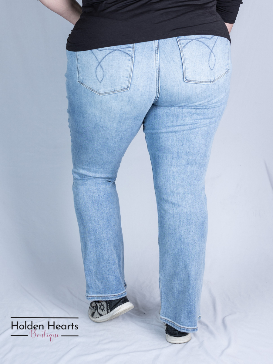 Warm and Cozy Thermal Bootcut Jeans - Holden Hearts
