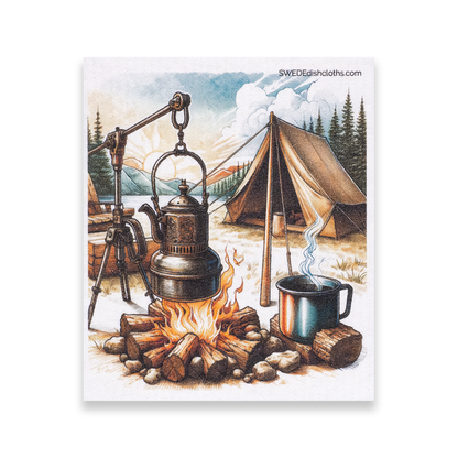 Swedish Dishcloth Tent and Coffee Pot - Holden Hearts