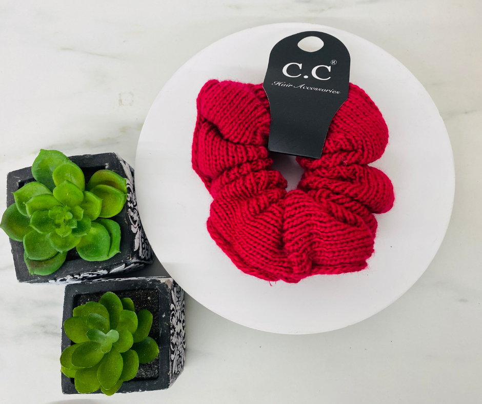 C.C Knit Scrunchie