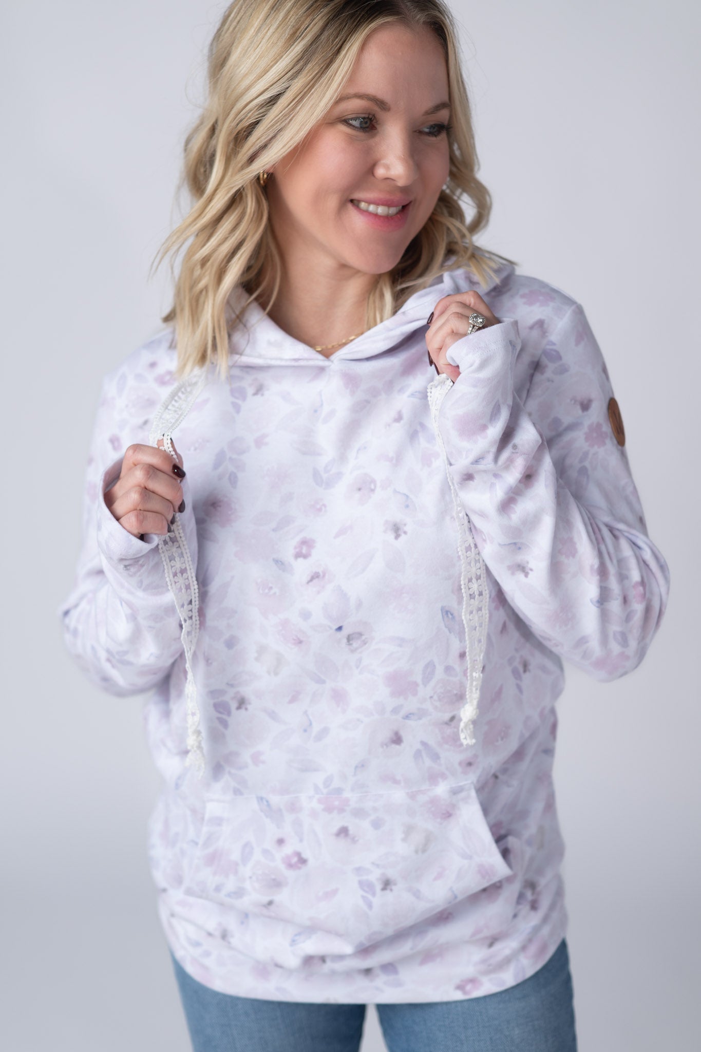 IN STOCK Hailey Pullover Hoodie - Blush Floral