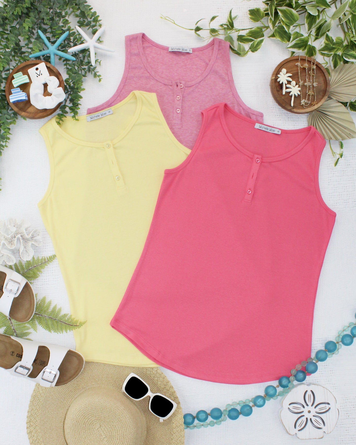 IN STOCK Alison Henley Tank - Sun Kissed Coral FINAL SALE